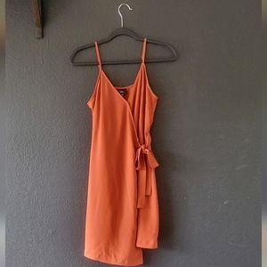 Mosimo Burnt Orange Wrap Dress